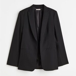 H&M NWT Viscose-Blend Black Women's Jacket Blazer size XS